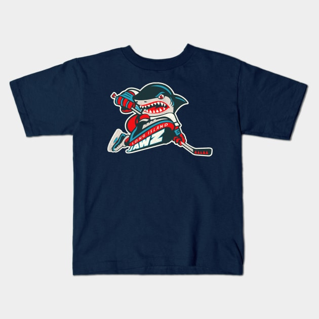 Defunct Long Island Jawz Roller Hockey Kids T-Shirt by Defunctland